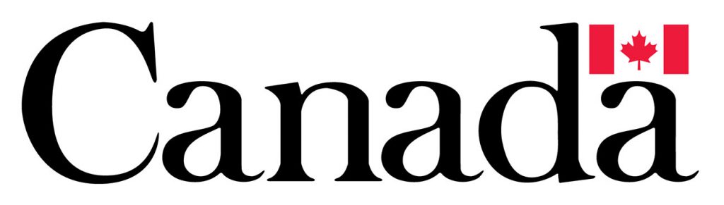 canada logo - "Canada" with the Canadian flag over the last "a"