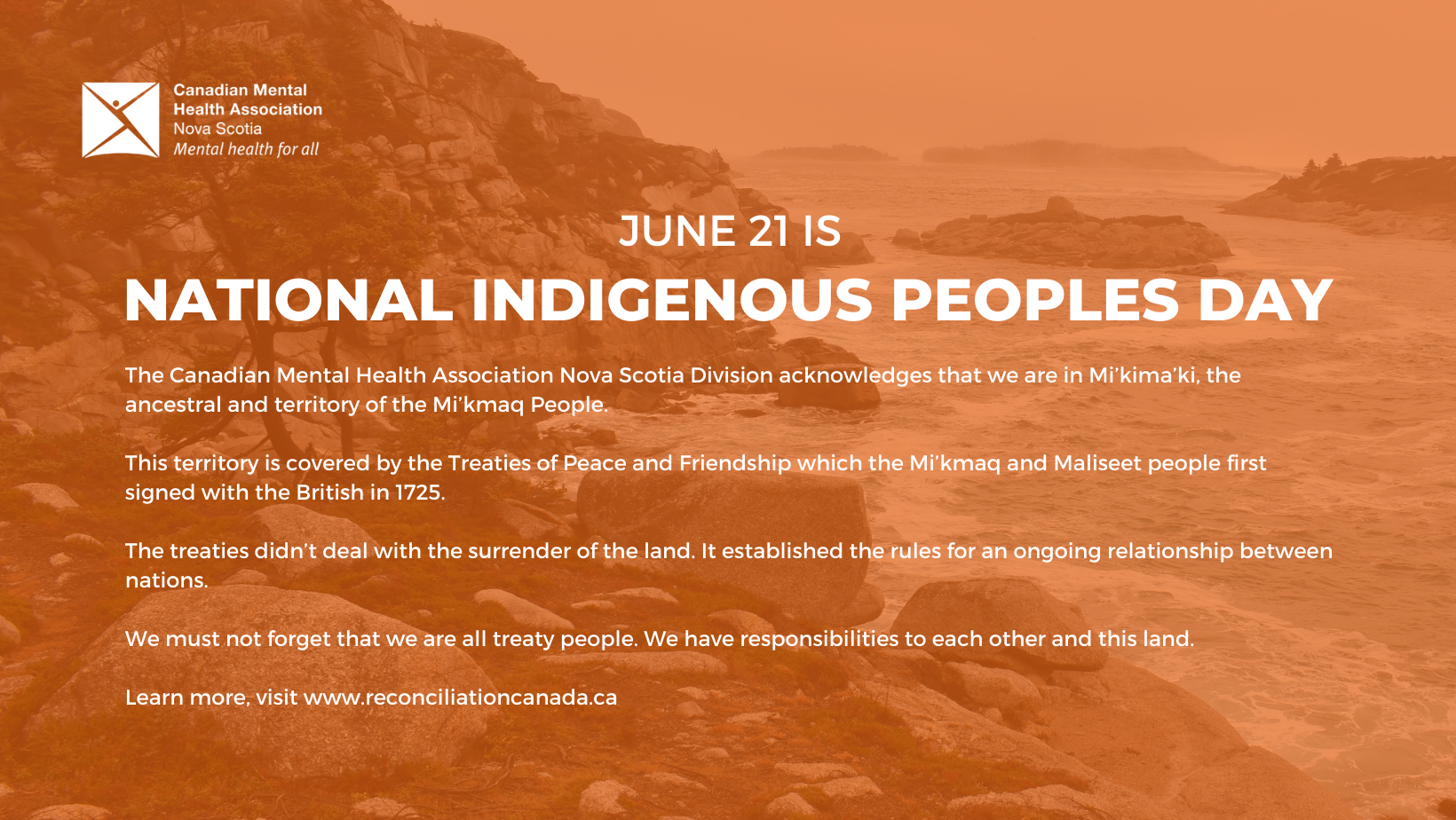 CMHA celebrates National Indigenous Peoples Day - CMHA Nova Scotia Division