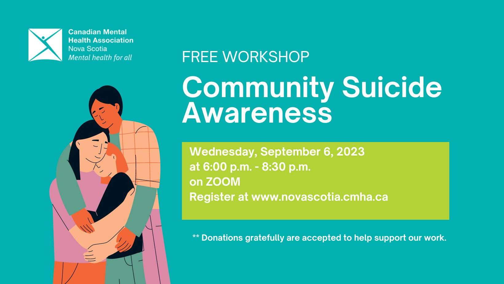 Cmha Ns Offering Free Workshop In Recognition Of World Suicide Prevention Day Cmha Nova Scotia 