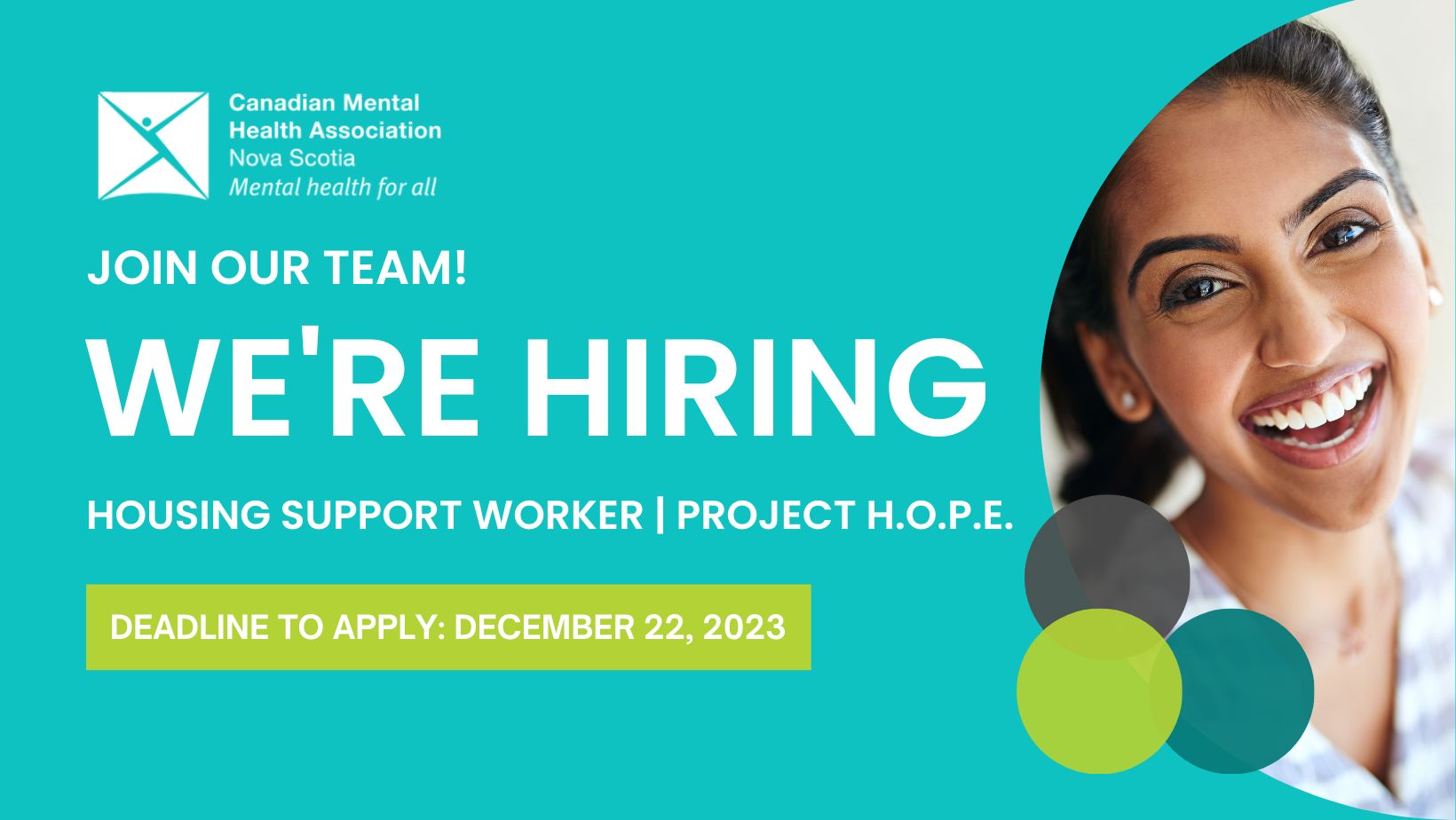 Join our Team! - CMHA Nova Scotia Division